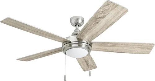 Vista 10 de Honeywell Ventiladores de techo Ventnor, ventilador de techo LED para interiores de 52 pulgadas de estilo granja moderna con luz, interruptor