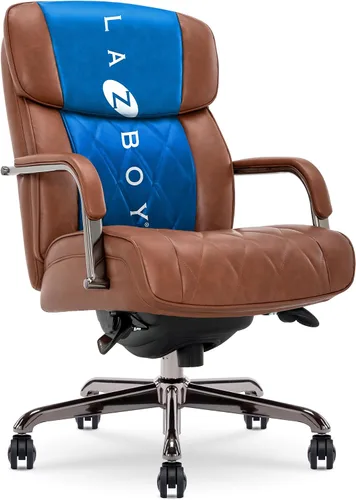Vista 19 de La-Z-Boy Sutherland CHR10048A - Silla giratoria ergonómica de piel Negro
