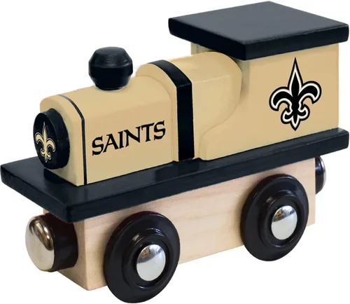 Vista 18 de MasterPieces NFL San Francisco 49ers - Tren de juguete de madera real, para mayores de 3 años, color negro