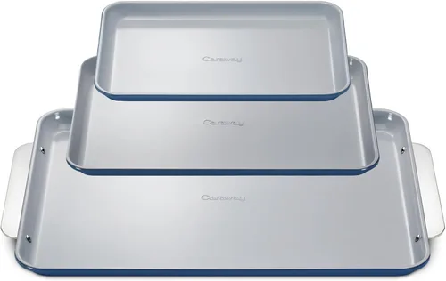 Vista 45 de Caraway Bandeja de cerámica antiadherente para hornear, revestimiento de cerámica naturalmente resbaladizo, no tóxico, libre de PTFE ni PFOA