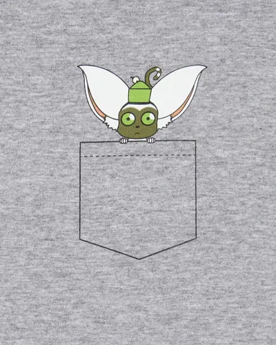 Vista 3 de Avatar The Last Airbender - Camiseta con diseño de bolsillo para mujer Momo Flying Lemur