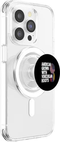 Vista 3 de American grown with Venezuelan roots Venezuela PopSockets MagSafe PopGrip for iPhone