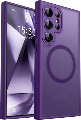 Vista 41 de CANSHN Funda diseñada para Samsung Galaxy A16-5G [protección completa de la cámara] [compatible con Magsafe] funda protectora trasera translúcida