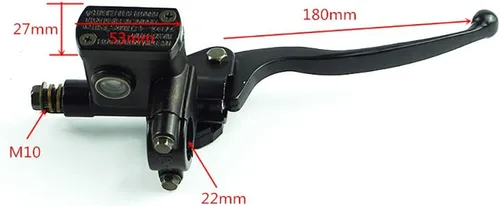 Vista 2 de Cilindro maestro delantero de motocicleta Palanca de freno hidráulico derecha para Dirt Pit Bike ATV Quad Ciclomotor Scooter Buggy Go Kart Motocross