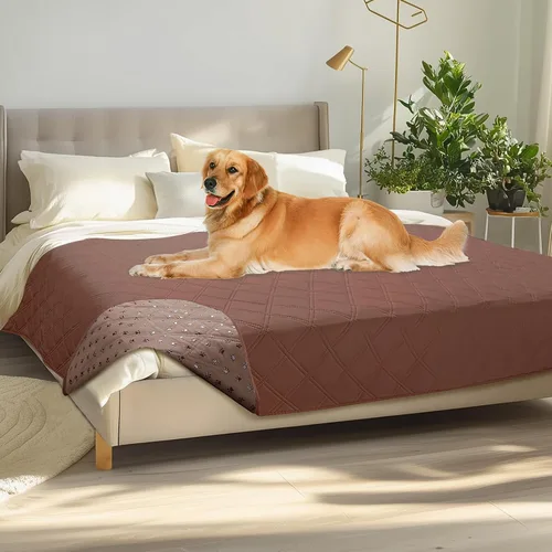 Vista 39 de Luciphia Funda de sofá 100% impermeable para perros, antideslizante, protector de sofá para mascotas, tapete para sofá, cachorro y gatos, con parte
