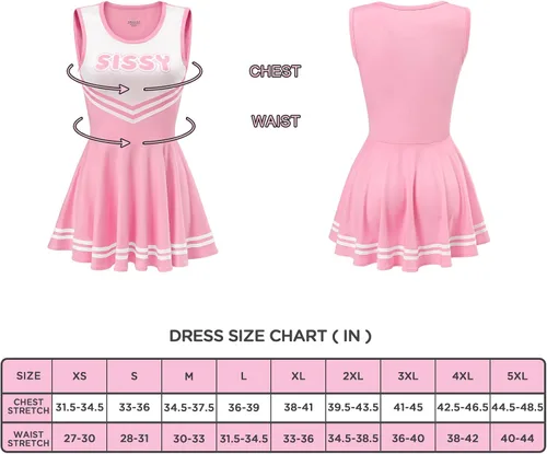 Vista 4 de Littleforbig Minivestido sin mangas para mujer, diseño de animadora