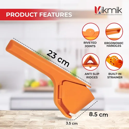 Vista 4 de Exprimidor de limón - 2 exprimidores de frutas manual plegables Citrusease: jugo sin esfuerzo con diseño ergonómico que ahorra espacio, apriete a