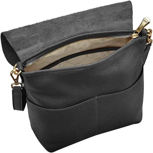 Vista 3 de GiGi New York Bandolera Andie negra hecha a mano para, Negro
