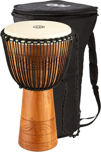 Vista 10 de Meinl Percussion ADJ2-M+BAG Cuerda de estilo africano afinada de madera de 10 pulgadas con bolsa, color marrón