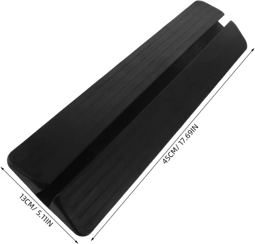 Vista 2 de Amosfun Juego de 2 accesorios de puerta de seguridad, para puerta de bebé, placa de patada, barandilla de escalera para el hogar y la seguridad
