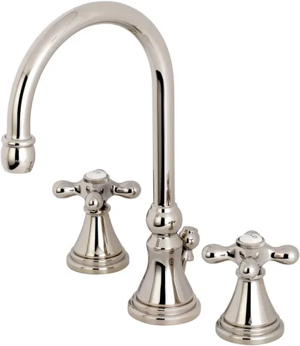 Vista 12 de Kingston Brass KS2987AX Grifo de baño extendido de 8 pulgadas, latón cepillado