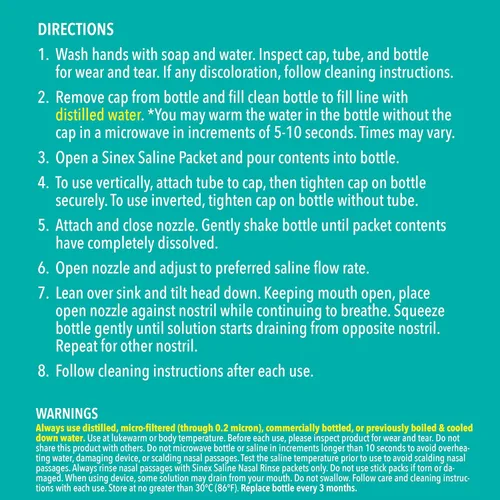 Vista 13 de Vicks Sinex - Kit de iniciación de enjuague nasal salino, solución salina sin medicamentos, elimina moco y alérgenos, alivio rápido y eficaz