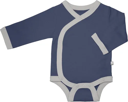 Vista 31 de Babysoy Kimono de algodón orgánico de manga larga Onesie Bodysuit