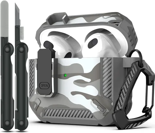 Vista 173 de RFUNGUANGO Fundas protectoras para Airpods de 2ª y 1ª generación, color 2º -Blanco