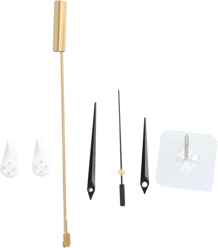 Vista 8 de Reloj colgante elegante, reloj de pared con péndulo, moderno reloj de lujo con luz nórdica, silencioso, grueso, manecillas de metal grueso