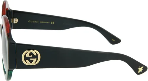 Vista 3 de Gucci Gafas de sol de moda 0048s rojo-negro-gris 2008in NegroRojo