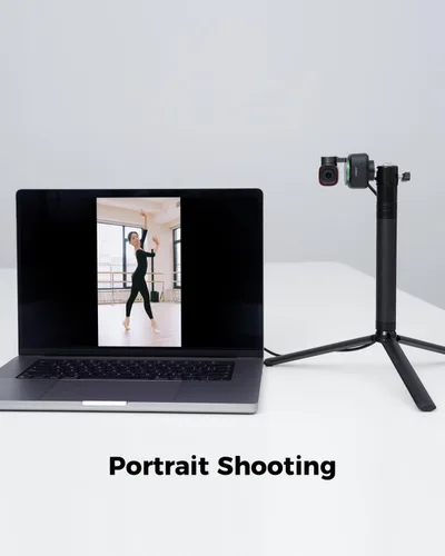 Vista 13 de OBSBOT Tiny 2 - Cámara web 4K con control de voz PTZ, seguimiento por IA en modos múltiples y enfoque automático, cámara web con sensor de 1/1.5