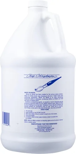 Vista 9 de Chris Christensen Champú Blanqueador White on White para Perros (1GAL)