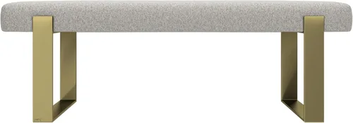 Vista 93 de VANT Banco de cama tapizado, beige Boucle, níquel cepillado Boucle Beige - Níquel cepillado