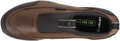 Vista 4 de Ariat Terrain Ease - Botas impermeables sin cordones para mujer, tacón bajo de 1 a 2 pulgadas, color marrón