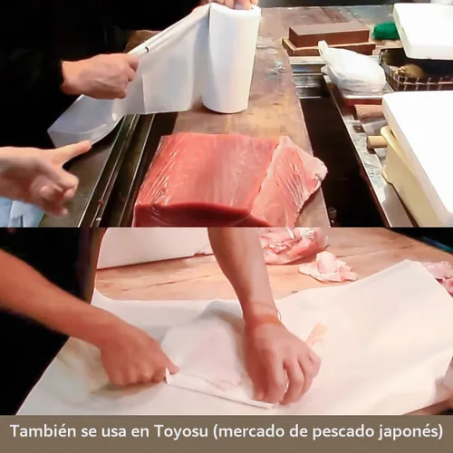 Vista 6 de Papel Magu Rollo de Pescado y Preservación de Carne Toallas de Papel Pescado Sashimi Papel