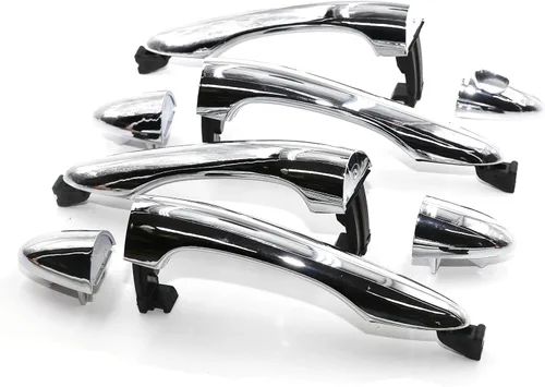 Vista 3 de 8 unids delantero trasero exterior cromo manija de puerta conjunto para Kia Sportage 2011 2016