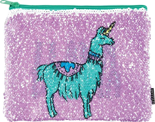 Vista 2 de Style.Lab Magic Sequin Reveal Pouch-Llama/Drama Science-Lab-Accesorios de baño