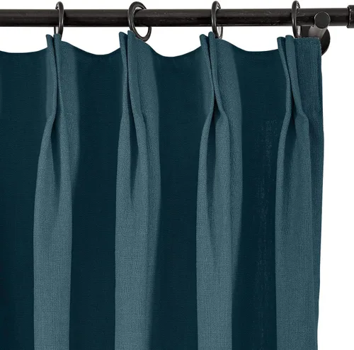 Vista 159 de Frelement Cortinas plisadas de lino de algodón de 100 pulgadas de ancho y 102 pulgadas de largo, cortinas con reducción de ruido para sala