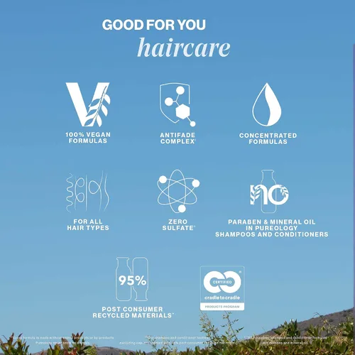 Vista 5 de Pureology Acondicionador de volumen puro Para cabello plano, fino y teñido Añade volumen y movimiento Acondicionador ligero Sin sulfatos