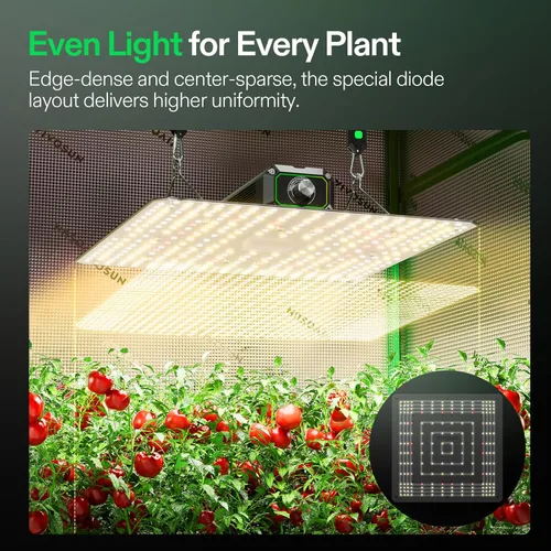 Vista 5 de VIVOSUN 2020 más reciente VS1000 LED crece la luz con diodos Samsung LM301H y Sosen Driver luces regulables Sunlike espectro completo para plantas