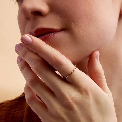 Vista 5 de RS Pure by Ross-Simons Anillo de eternidad de diamantes de 0.13 qt t t en oro amarillo de 14 kt