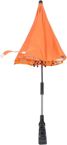 Vista 8 de Kisangel Silla ajustable portátil naranja con paraguas de clip desmontable para protección solar