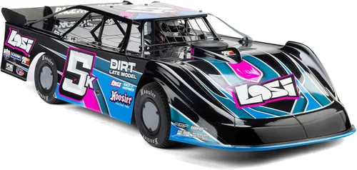 Vista 16 de Losi 22S RC Car Dirt Modelo tardío, azul, 1/10 2WD RTR Dirt Oval