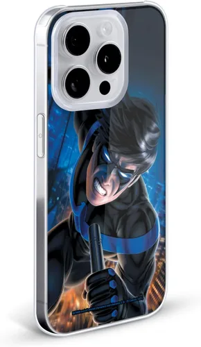 Vista 2 de Head Case Designs Funda rígida con licencia oficial de Batman DC Comics con logotipo azul #60 2019 Nightwing compatible con Apple iPhone 13