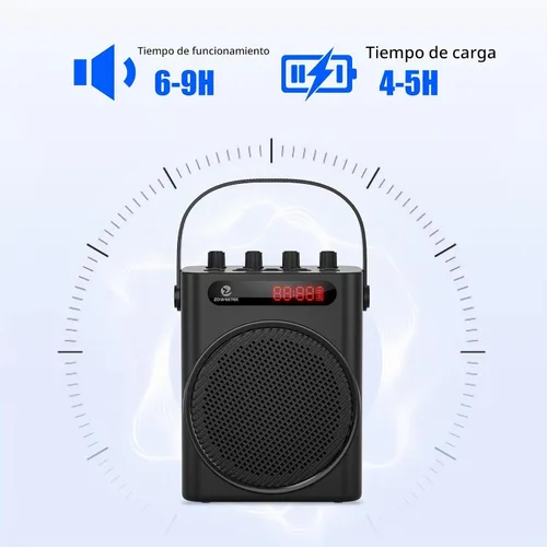 Vista 4 de Amplificador de voz ZOWEETEK de 60 W con 2 micrófonos inalámbricos