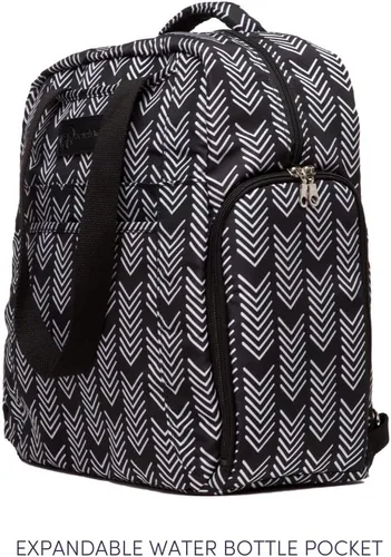 Vista 5 de Bolsa Kelly con extractor de leche Sarah Wells, color blanco y negro