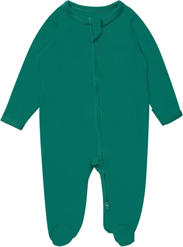 Vista 11 de Pijama de rayón de bambú con pies para bebé, de una pieza, manga larga, con cremallera de 2 vías, para niños y niñas