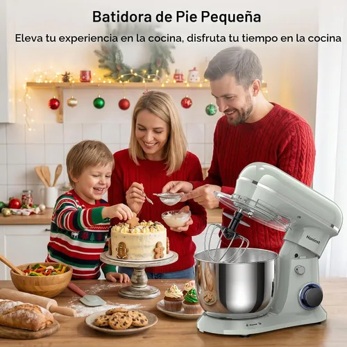 Vista 4 de Honinst Batidora eléctrica de pie 4QT, mezclador de cocina compacto de Verde