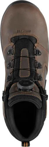 Vista 4 de Danner Vicious - Botas de trabajo de 4.5 pulgadas con punta compuesta para hombre, cuero de grano completo con forro Gore-Tex transpirable, sistema
