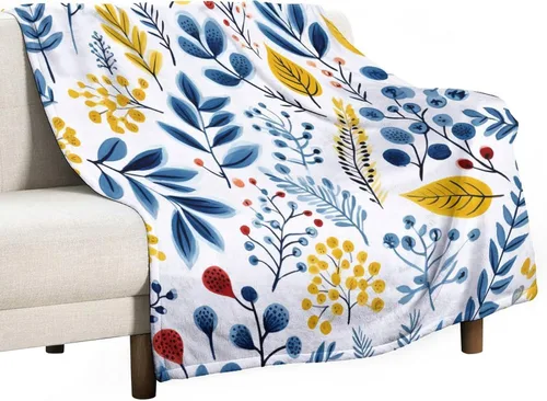 Vista 38 de Manta de verano con parches bohemios, vintage, bohemia, acogedora manta de franela para sofá, cama para niños y adultos, 30 x 40 pulgadas, manta