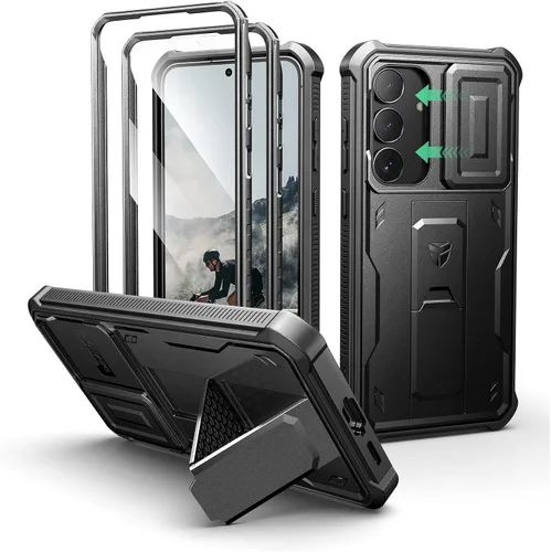 Vista 46 de Dexnor Funda para Samsung Galaxy S24 con Cubierta Deslizante Integrada para Cámara y Protector de Pantalla y Soporte, Funda Resistente a los Golpes