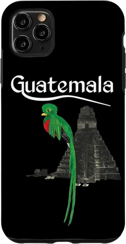 Vista 13 de Guate Quetzal Guatemala Maya Antigua Tikal Coban Volcan Cafe - Carcasa para iPhone 17