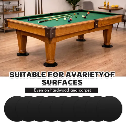 Vista 5 de Haull 30 unidades de almohadillas niveladoras de goma para mesa de billar de 3 pulgadas de diámetro, almohadillas niveladoras de mesa de billar