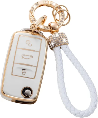 Vista 30 de Gematay Funda para llavero de Mercedes Benz con cordón, funda de TPU suave compatible con Mercedes Benz C E S M CLS CLK G Class Smart Key Holder