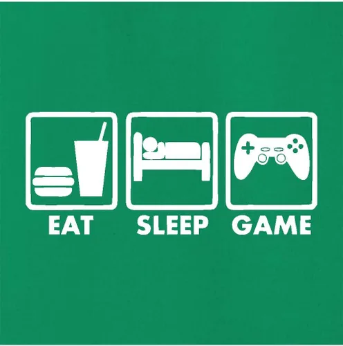 Vista 3 de Go All Out Eat Sleep Game - Sudadera con capucha para hombre y mujer Verde Irlandés