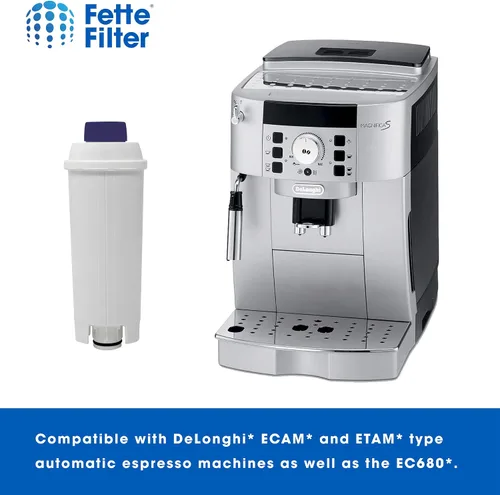 Vista 3 de Fette Filter - Filtro para máquina de café para filtro Delonghi DLSC002 con suavizante de carbón activado, filtro de agua compatible con De'Longhi