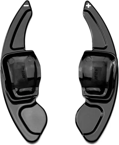 Vista 2 de iJDMTOY Extensiones de paleta grandes con acabado negro brillante compatibles con Volkswagen MK6 Golf/GTI CC Tiguan Touareg Beetle Jetta (A6), etc