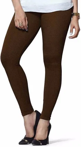 Vista 37 de ladyline Leggings Churidar elásticos de algodón para mujer Extra largos de longitud completa de cintura alta Talla regular y grande Pantalones
