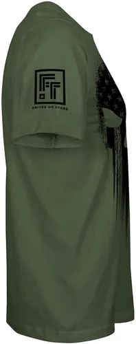 Vista 4 de Camiseta patriótica para hombre USA American Skull