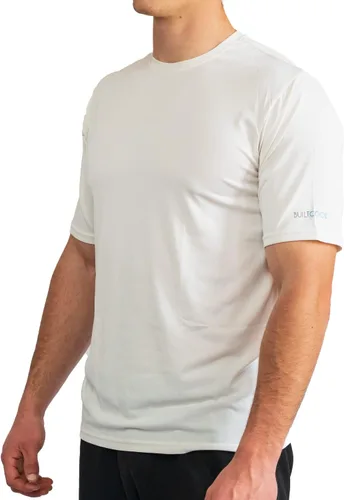 Vista 2 de BUILTCOOL Camisa de cuello redondo para hombre, de secado rápido, absorción de humedad instantánea, protección solar UPF 50